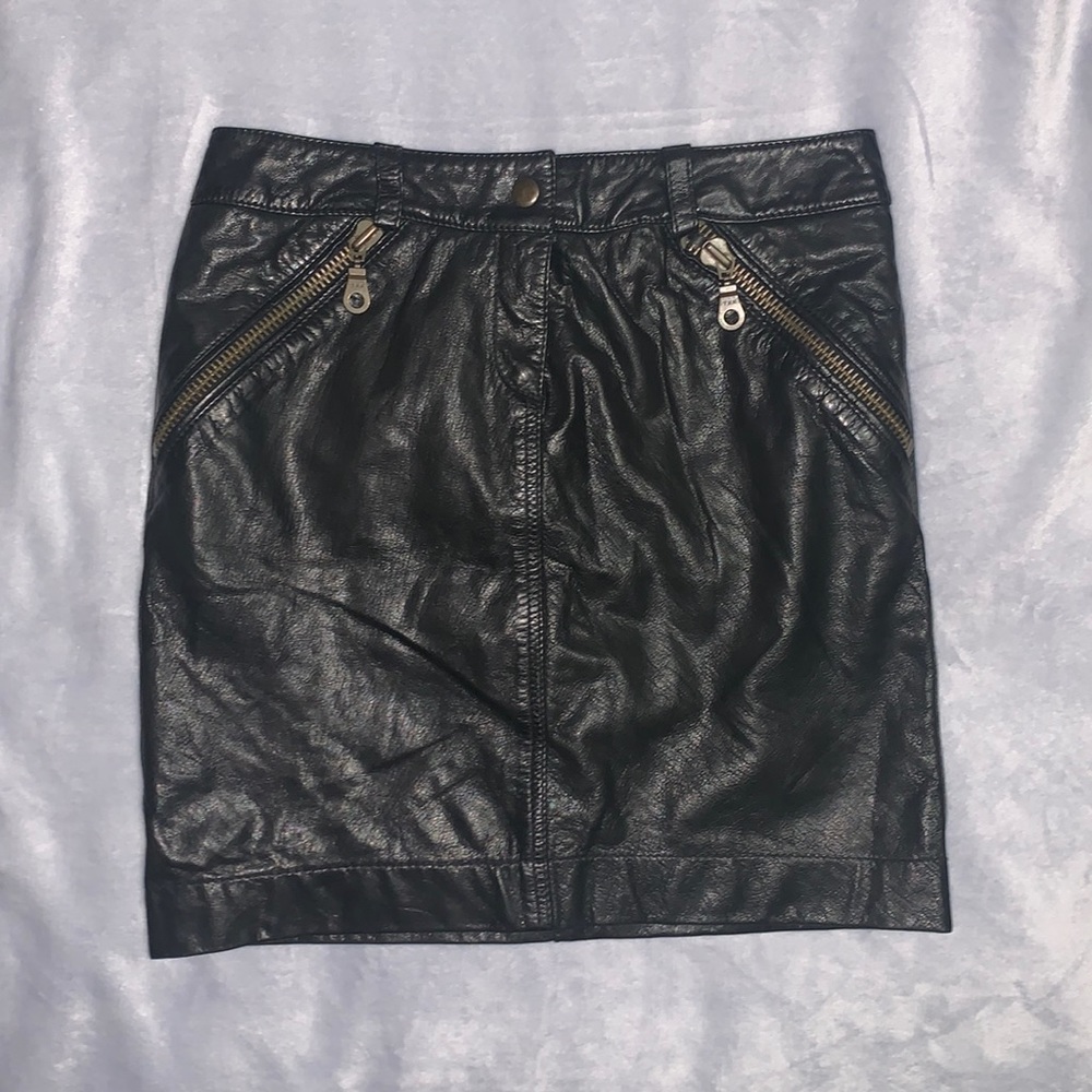 For Joseph Leather Skirt